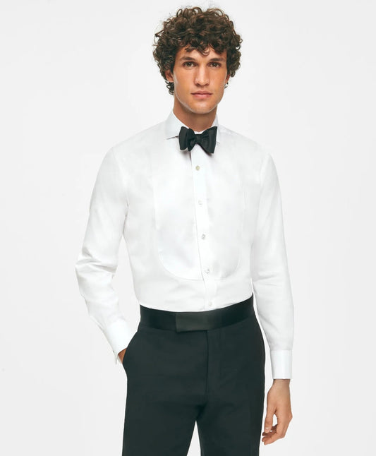 Black Fleece Pique Bib Londoner Collar Tuxedo Shirt in Sea Island Cotton | Brooks Brothers cheap