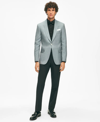 Black Fleece Pleated Londoner Collar Tuxedo Shirt in Sea Island Cotton | Brooks Brothers for sale