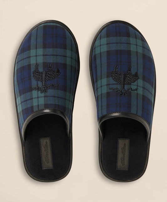 Black Watch Golden-Fleece-Emblem Slippers | Brooks Brothers cheap