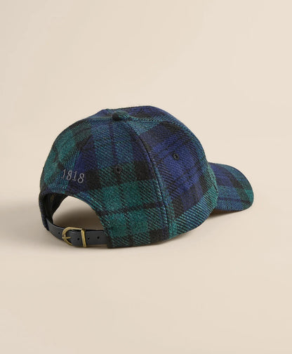 Black Watch Tartan & Leather Trim Baseball Cap | Brooks Brothers sale