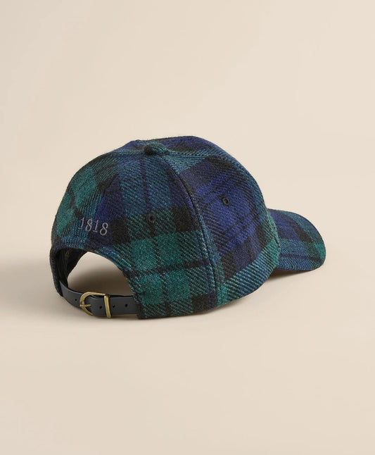 Black Watch Tartan & Leather Trim Baseball Cap | Brooks Brothers sale