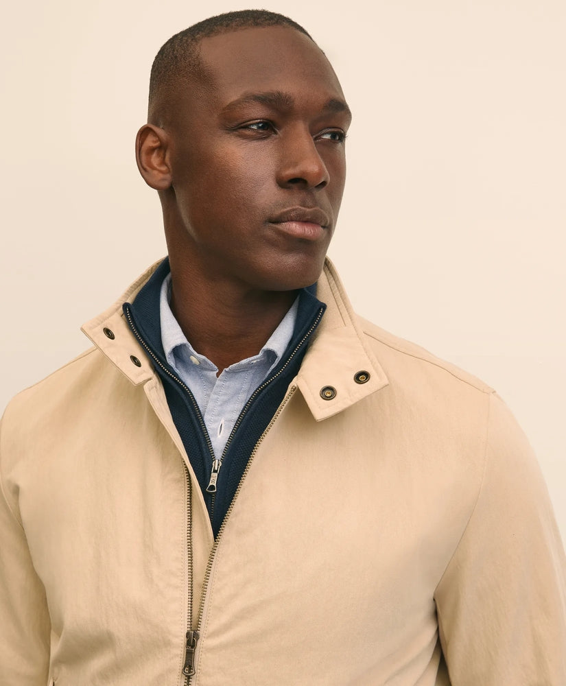 Bomber Jacket in Cotton Blend | Brooks Brothers sale