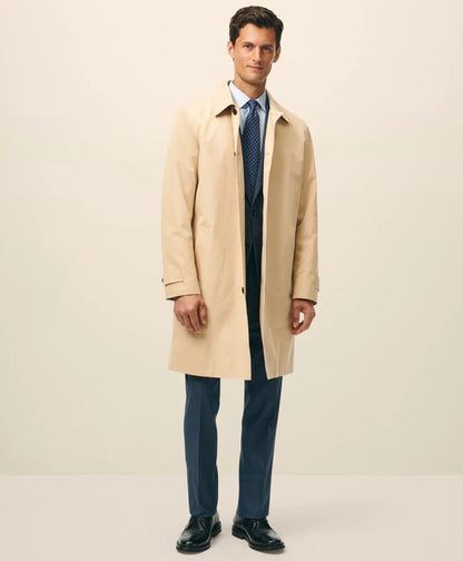 Bonded Cotton Top Coat with Removable Liner in Black Watch | Brooks Brothers online shop - US 6743