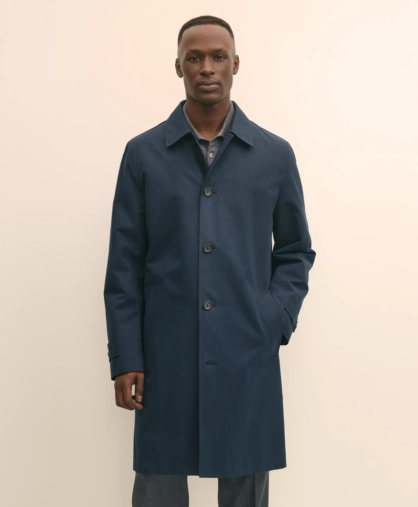 Bonded Cotton Top Coat with Removable Liner in Black Watch | Brooks Brothers online shop