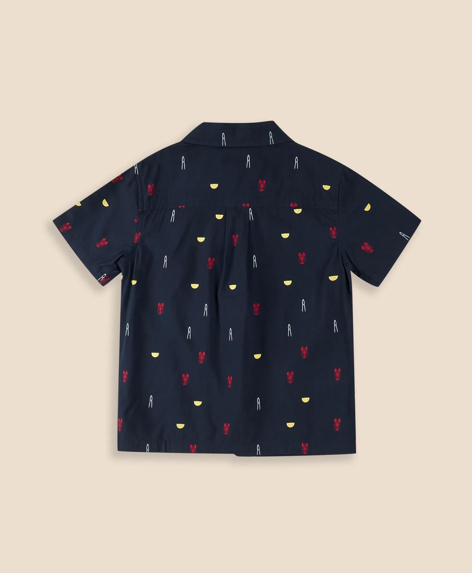 Boys Cotton Blend Lobster Bake Camp Collar Shirt | Brooks Brothers cheap