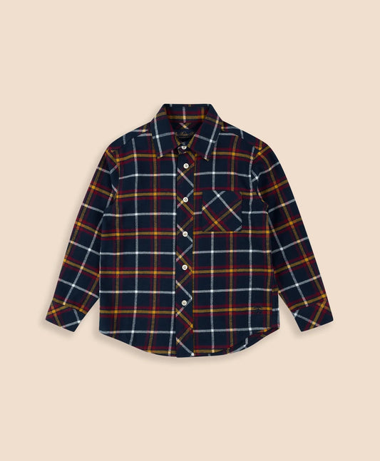 Boys Cotton Brushed Flannel Shirt | Brooks Brothers discount