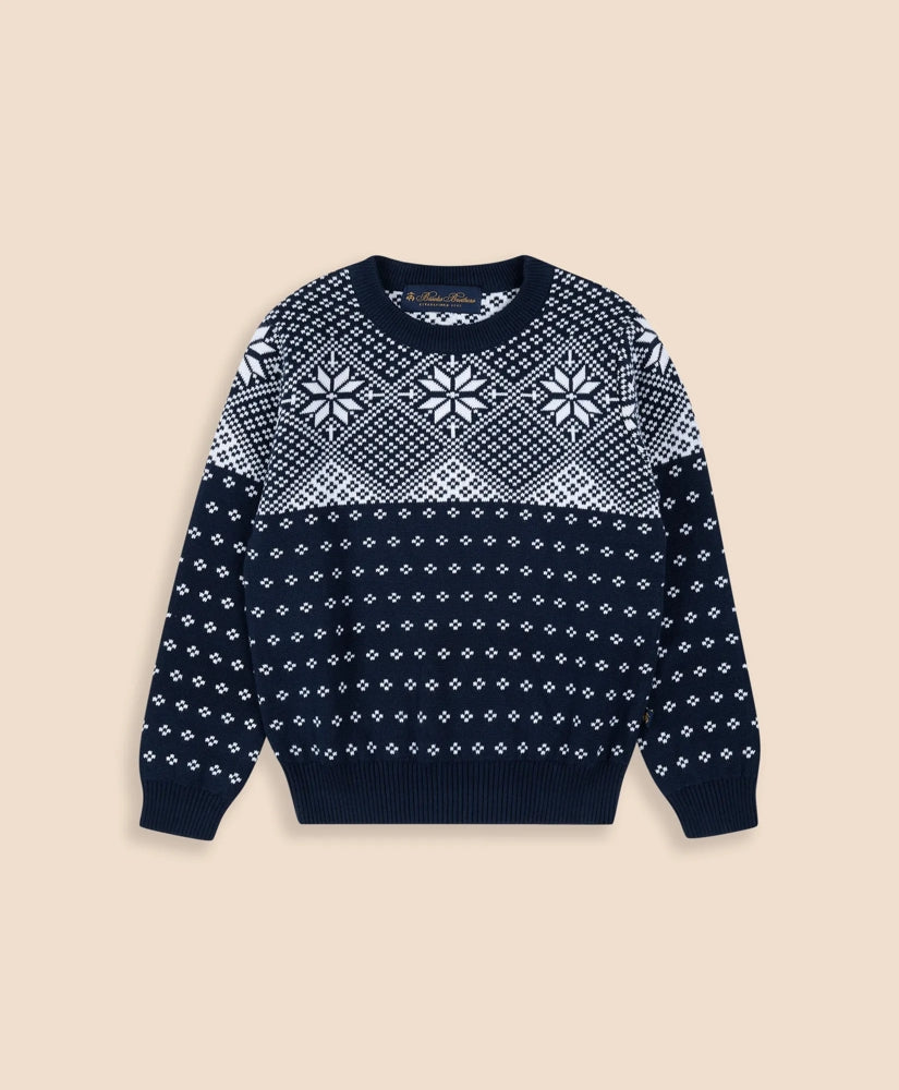 Boys Cotton Holiday Sweater | Brooks Brothers online