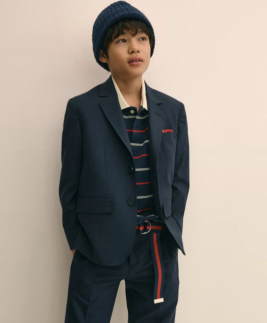Boys Junior Two-Button Wool Suit Jacket | Brooks Brothers cheap
