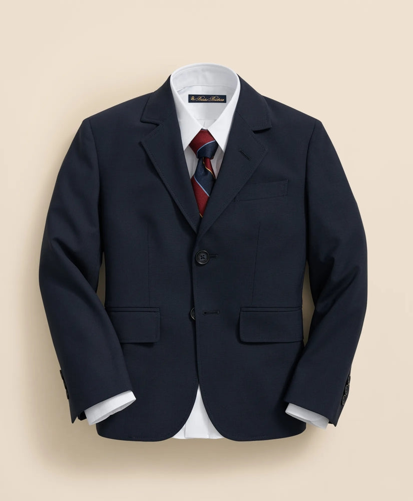 Boys Junior Two-Button Wool Suit Jacket | Brooks Brothers cheap