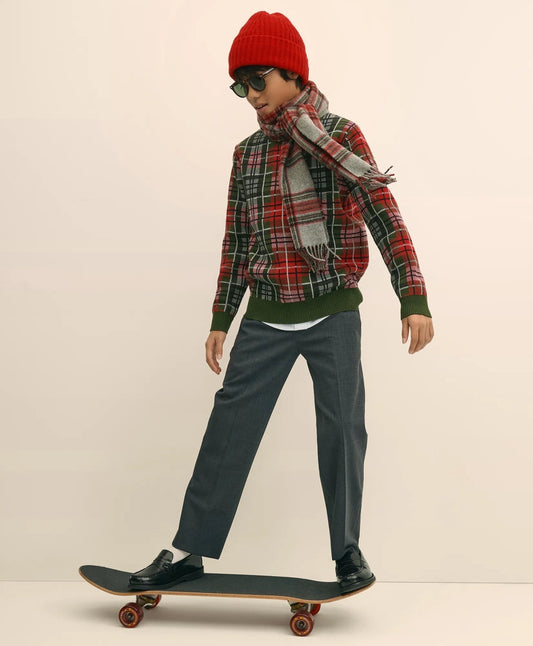 Boys Junior Wool-Blend Trousers | Brooks Brothers on sale