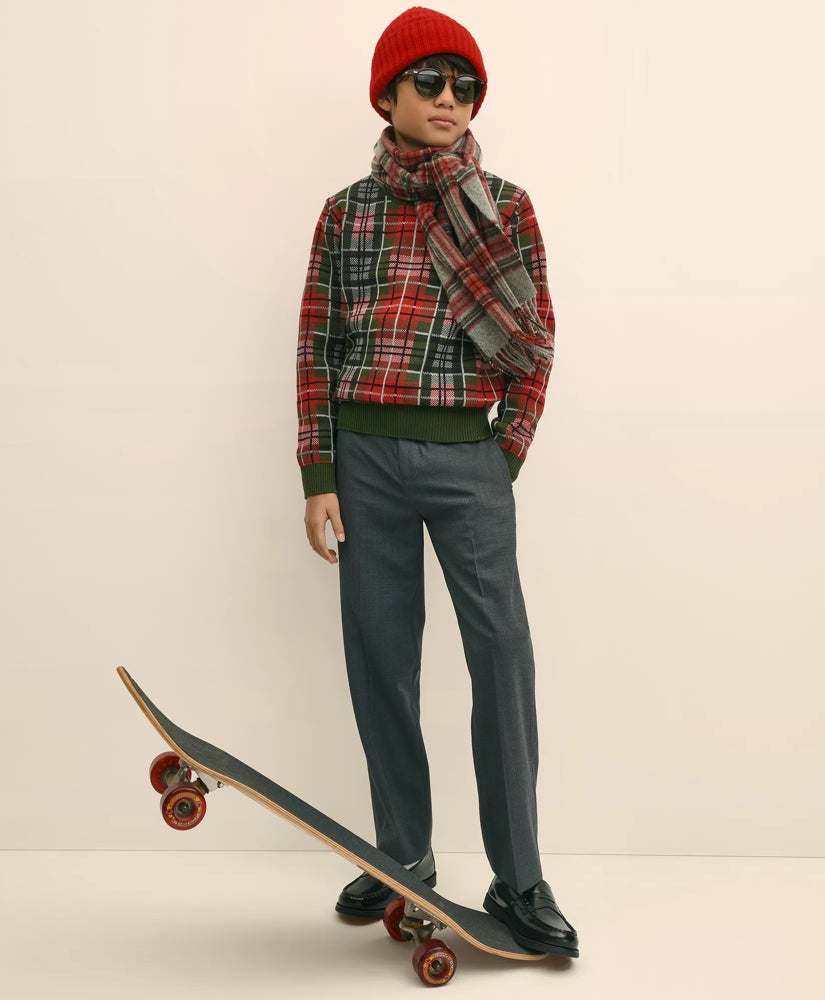 Boys Junior Wool-Blend Trousers | Brooks Brothers on sale