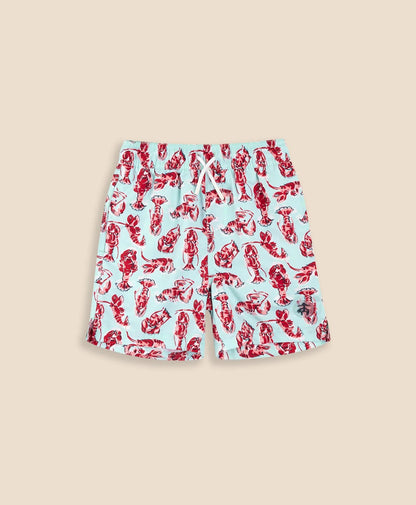Boys Lobster Print Swim Trunks | Brooks Brothers online
