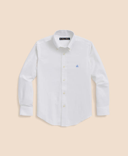 Boys Non-Iron Stretch Cotton Oxford Sport Shirt | Brooks Brothers cheap