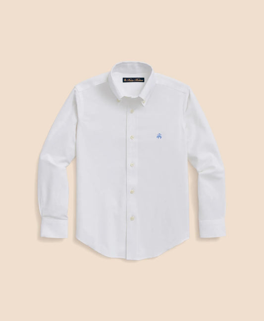 Boys Non-Iron Stretch Cotton Oxford Sport Shirt | Brooks Brothers cheap