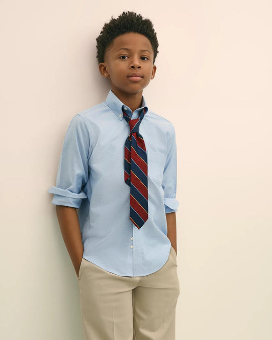 Boys Non-Iron Supima® Oxford Polo Button-Down Dress Shirt | Brooks Brothers sale
