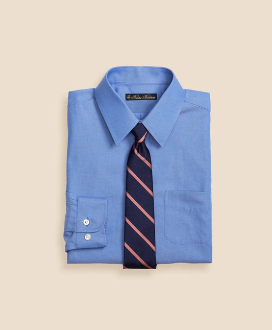 Boys Non-Iron Supima® Pinpoint Cotton Dress Shirt | Brooks Brothers for sale - US 4640