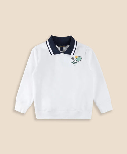Boys Point Collar Tennis-Graphic Sweatshirt | Brooks Brothers on sale