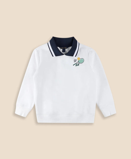 Boys Point Collar Tennis-Graphic Sweatshirt | Brooks Brothers on sale