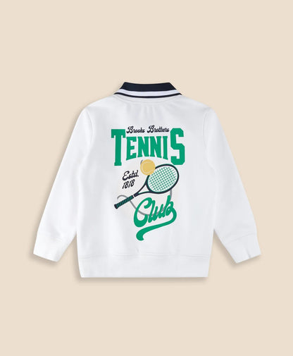 Boys Point Collar Tennis-Graphic Sweatshirt | Brooks Brothers on sale