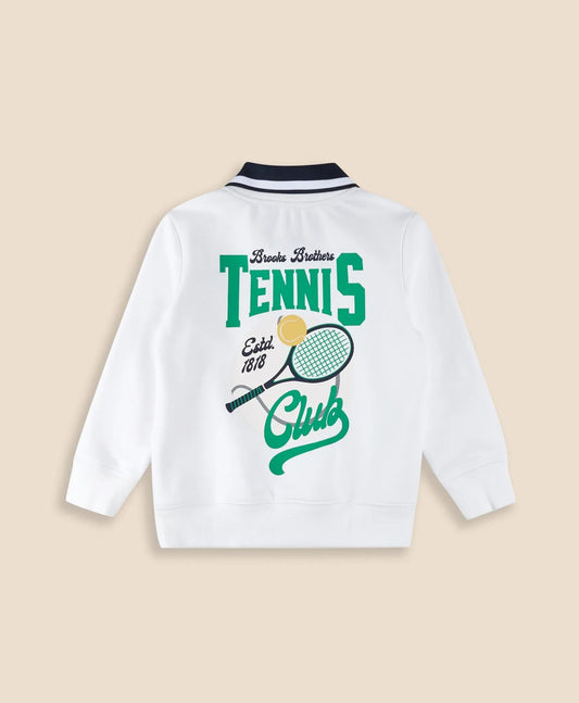Boys Point Collar Tennis-Graphic Sweatshirt | Brooks Brothers on sale