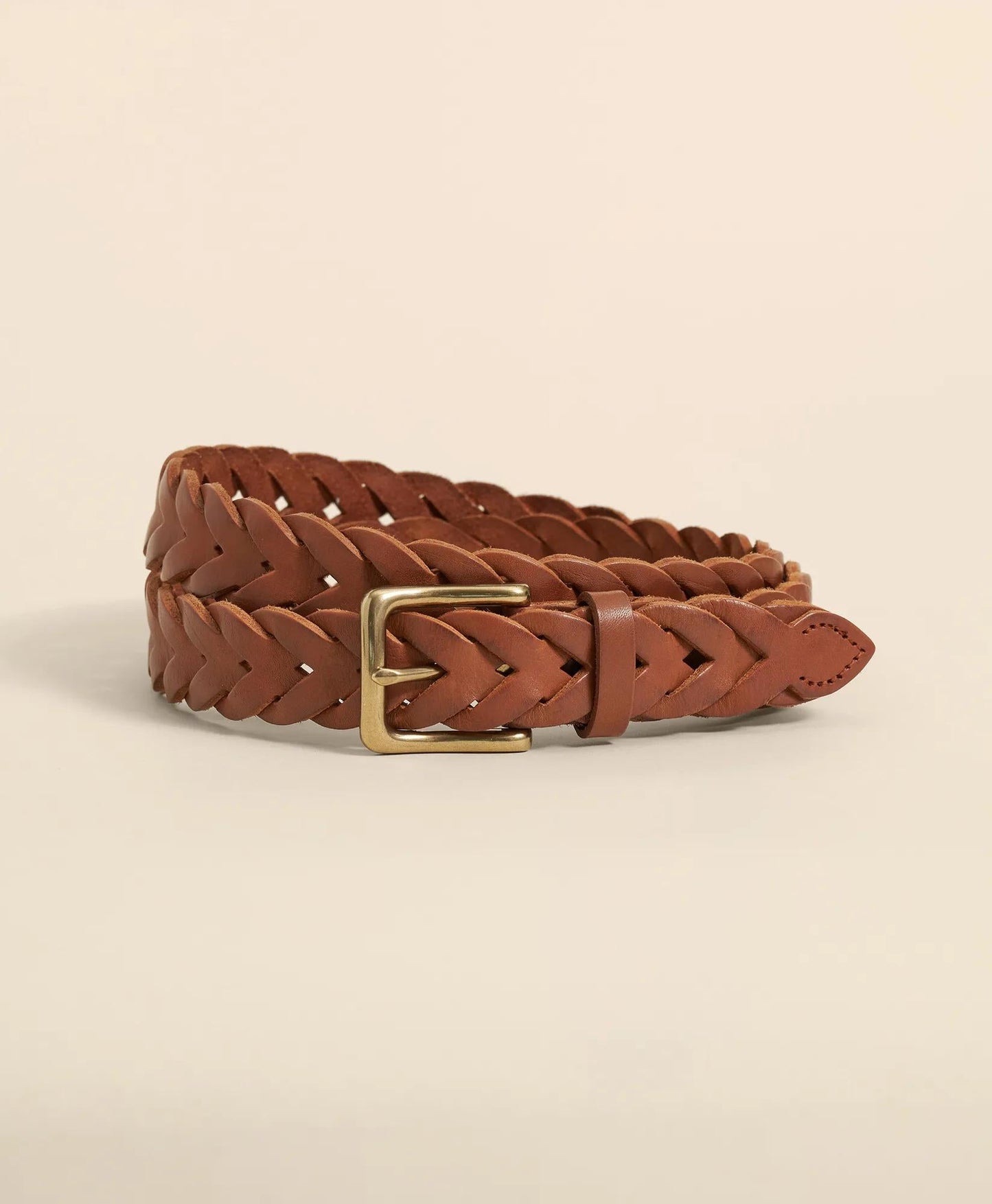 Braided Leather Belt | Brooks Brothers for sale