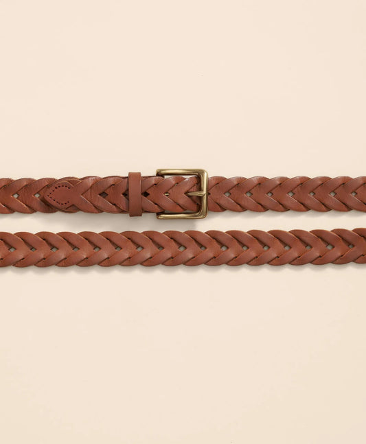Braided Leather Belt | Brooks Brothers for sale