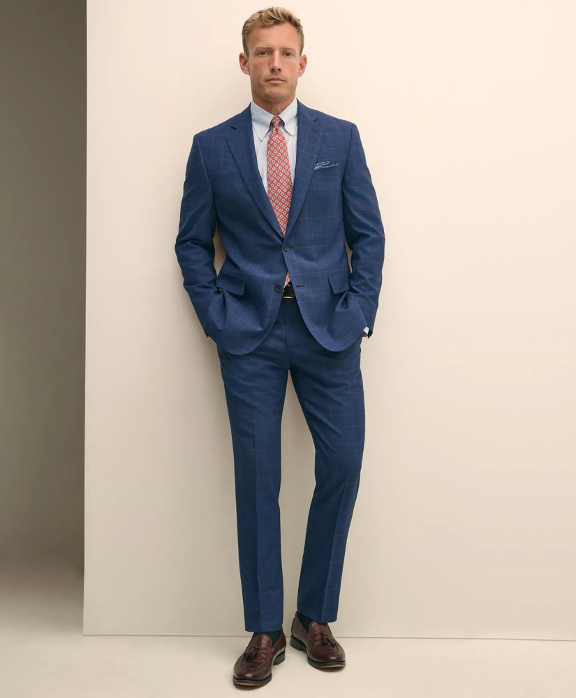 Brooks Brothers Explorer Collection Classic Fit Wool Check Suit Pants | Brooks Brothers discount - US 1802