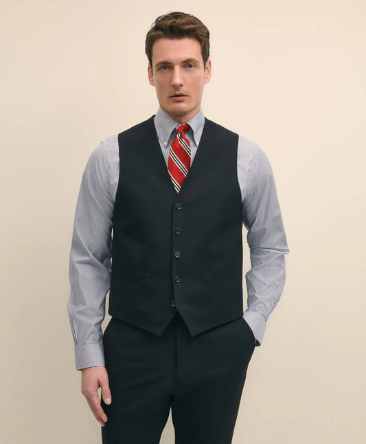 Brooks Brothers Explorer Collection Classic Fit Wool Suit Vest | Brooks Brothers for sale