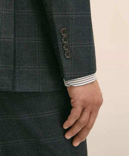 Brooks Brothers Explorer Collection Classic Fit Wool Windowpane Suit Jacket | Brooks Brothers sale