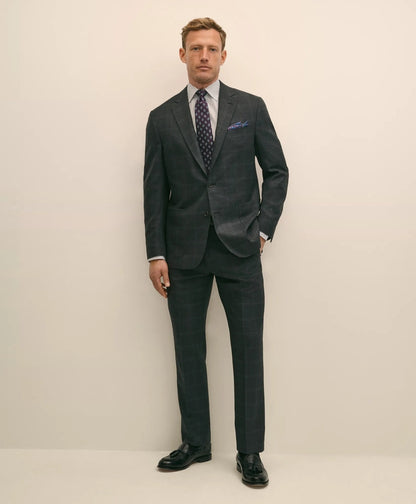Brooks Brothers Explorer Collection Classic Fit Wool Windowpane Suit Jacket | Brooks Brothers sale