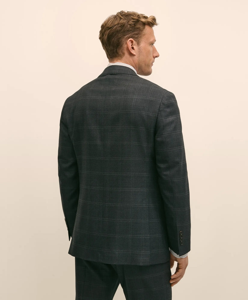 Brooks Brothers Explorer Collection Classic Fit Wool Windowpane Suit Jacket | Brooks Brothers sale