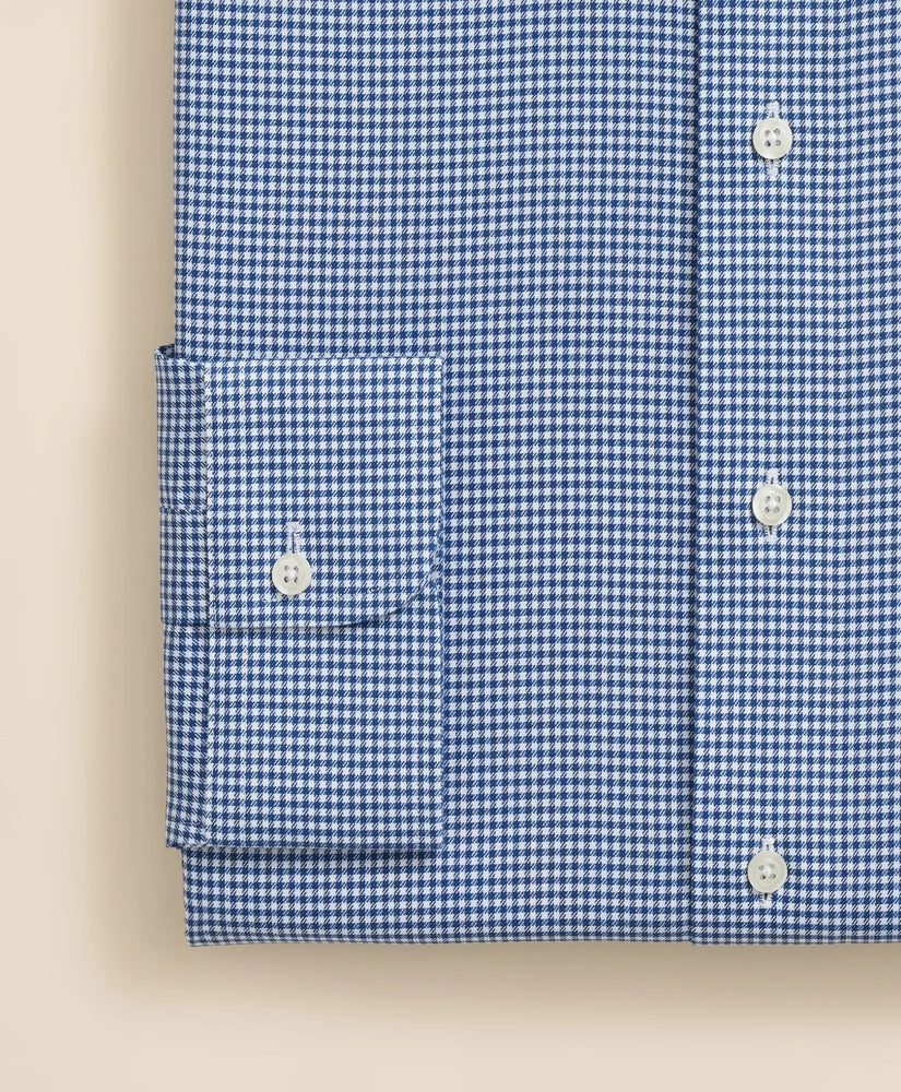 Brooks Brothers Explorer Collection Non-Iron Twill Ainsley Collar Gingham, Dress Shirt | Brooks Brothers on sale