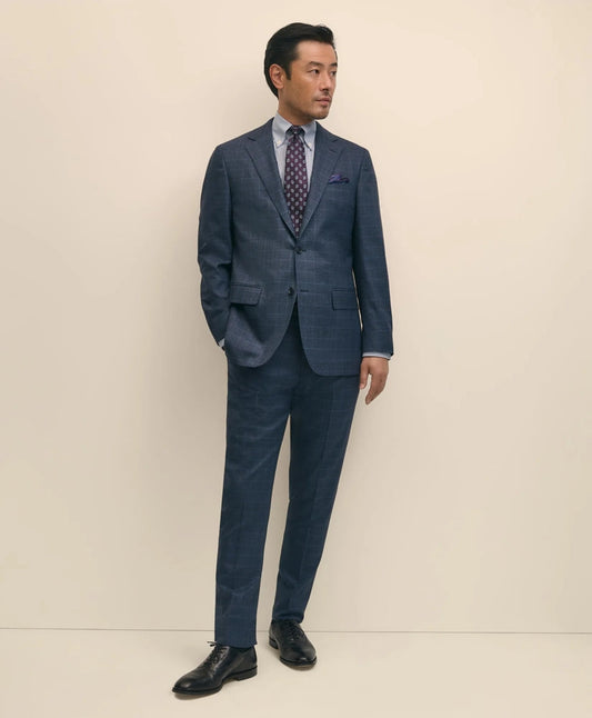 Brooks Brothers Explorer Collection Slim Fit Wool Overcheck Suit Jacket | Brooks Brothers on sale