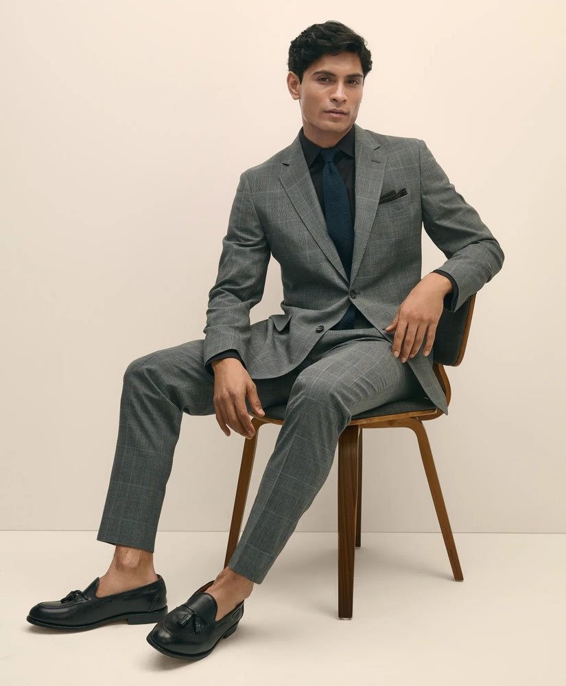 Brooks Brothers Explorer Collection Slim Fit Wool Check Suit Pants | Brooks Brothers online