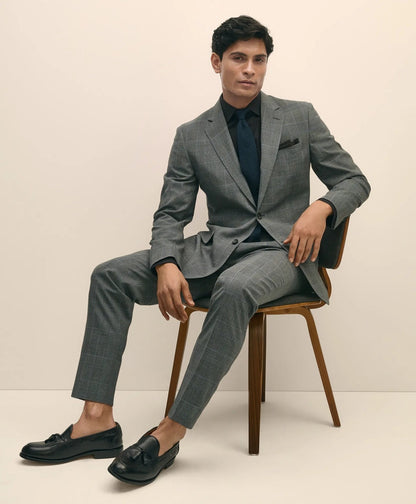 Brooks Brothers Explorer Collection Slim Fit Wool Check Suit Pants | Brooks Brothers online