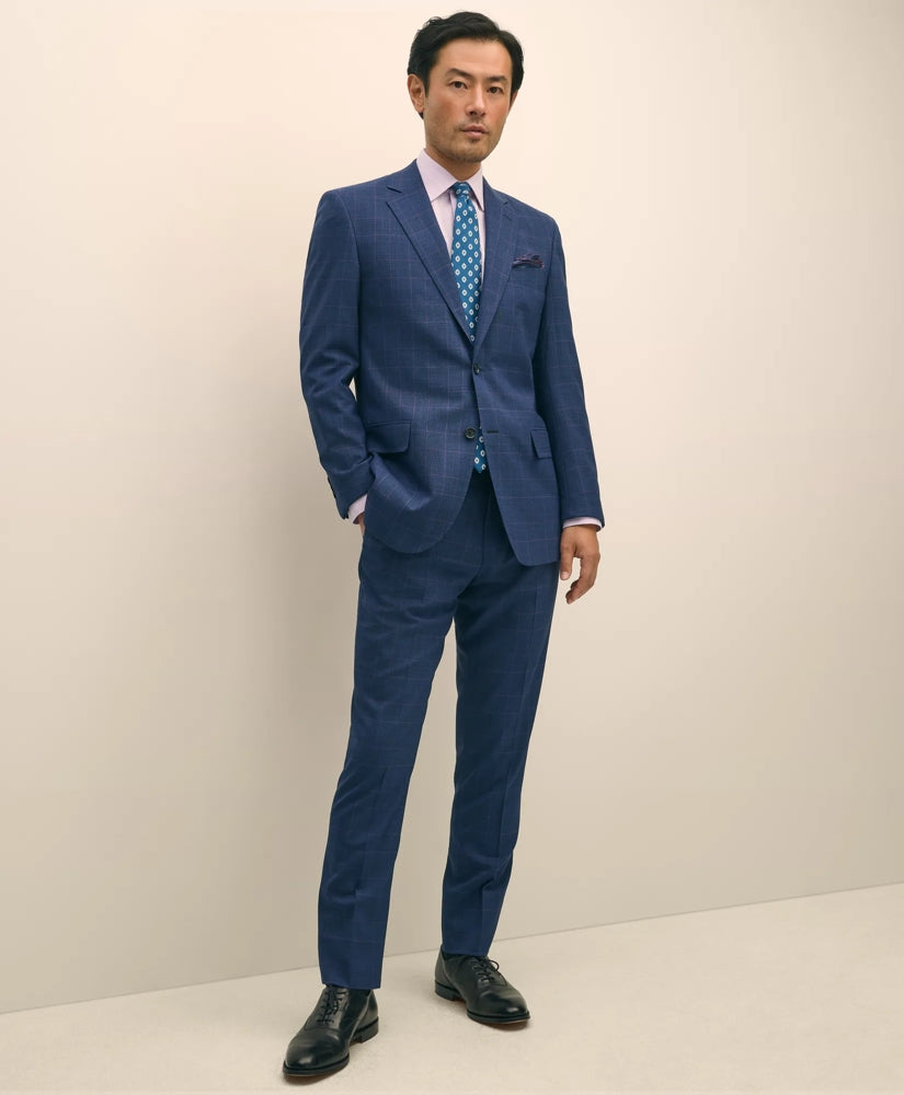 Brooks Brothers Explorer Collection Slim Fit Wool Check Suit Pants | Brooks Brothers online - US 8759