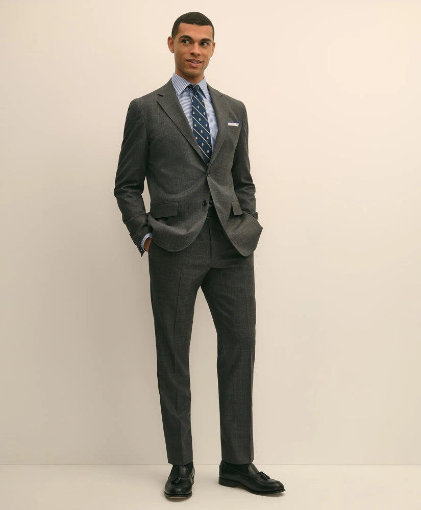 Brooks Brothers Explorer Collection Slim Fit Wool Overcheck Suit Jacket | Brooks Brothers for sale