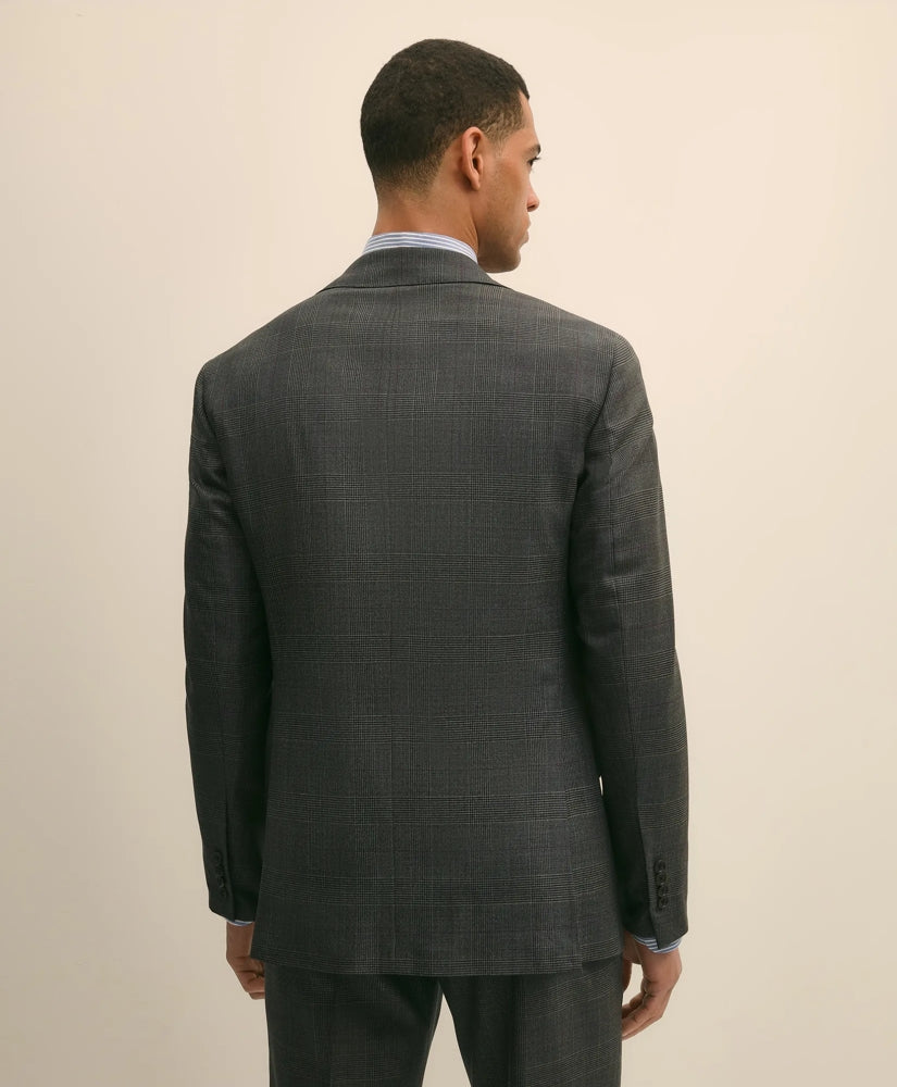 Brooks Brothers Explorer Collection Slim Fit Wool Overcheck Suit Jacket | Brooks Brothers for sale