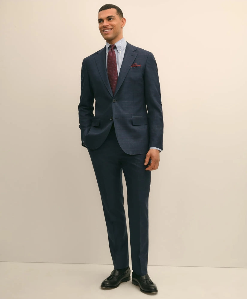 Brooks Brothers Explorer Collection Slim Fit Wool Overcheck Suit Jacket | Brooks Brothers discount