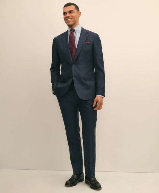 Brooks Brothers Explorer Collection Slim Fit Wool Overcheck Suit Jacket | Brooks Brothers discount