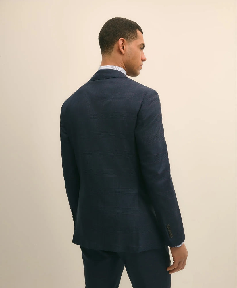 Brooks Brothers Explorer Collection Slim Fit Wool Overcheck Suit Jacket | Brooks Brothers discount