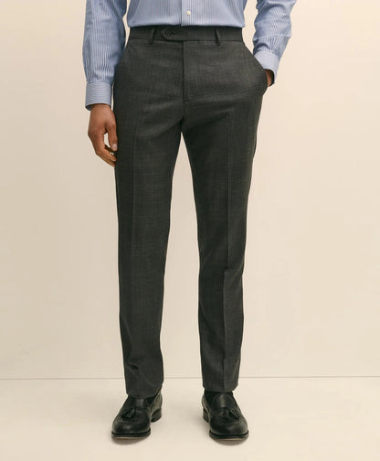 Brooks Brothers Explorer Collection Slim Fit Wool Overcheck Suit Pants | Brooks Brothers on sale