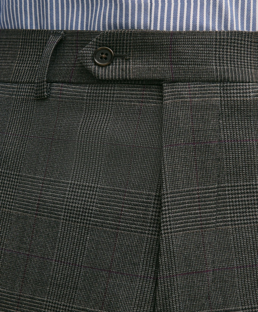 Brooks Brothers Explorer Collection Slim Fit Wool Overcheck Suit Pants | Brooks Brothers on sale