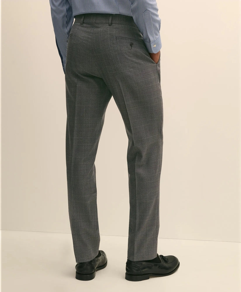 Brooks Brothers Explorer Collection Slim Fit Wool Overcheck Suit Pants | Brooks Brothers on sale