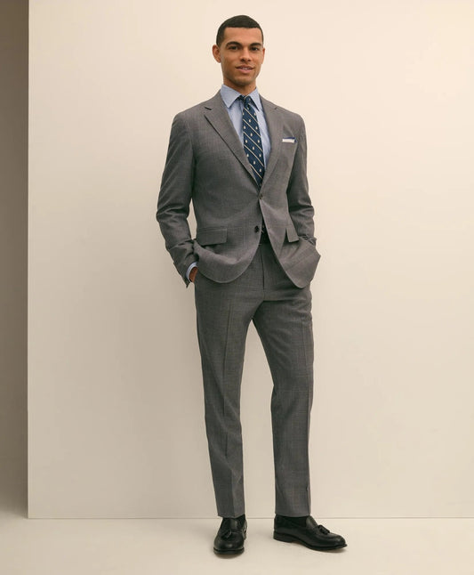 Brooks Brothers Explorer Collection Slim Fit Wool Overcheck Suit Pants | Brooks Brothers on sale