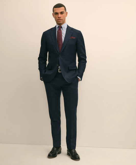 Brooks Brothers Explorer Collection Slim Fit Wool Overcheck Suit Pants | Brooks Brothers for sale