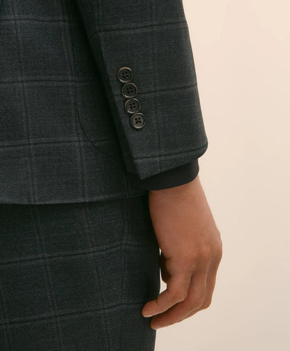 Brooks Brothers Explorer Collection Slim Fit Wool Windowpane Suit Jacket | Brooks Brothers on sale