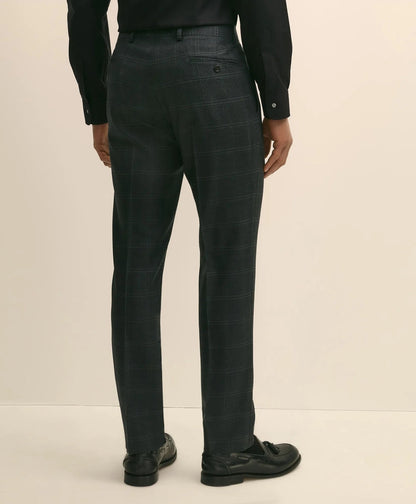 Brooks Brothers Explorer Collection Slim Fit Wool Windowpane Suit Pants | Brooks Brothers for sale