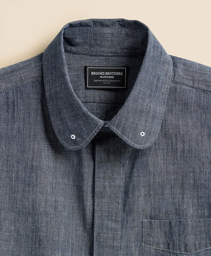 Brooks Brothers X Engineered Garments Cotton Chambray Round Pinhole Collar Oversized Dress Shirt | Brooks Brothers discount