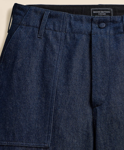 Brooks Brothers X Engineered Garments Cotton Denim Fatigue Dress Pants | Brooks Brothers on sale